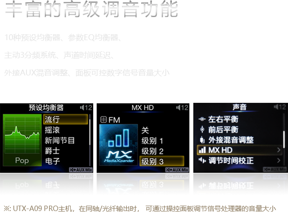 豐富的高級調音功能