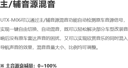 主/副音源混音