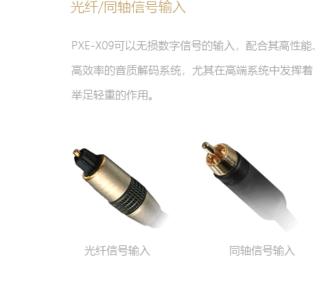 光纖/同軸信號(hào)輸入