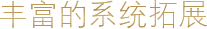豐富的系統(tǒng)拓展
